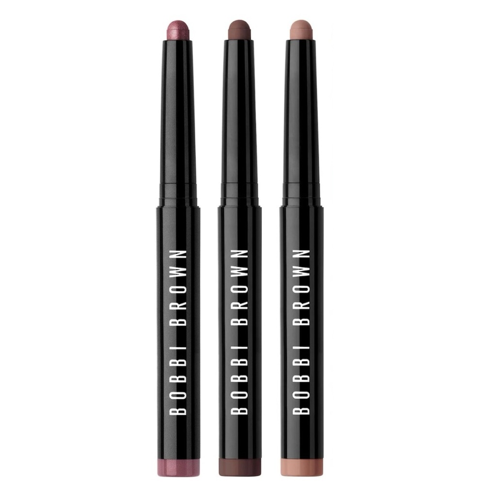 Bobbi Brown 3-Piece Long-Wear Cream Eyeshadow Stick [Mulberry, Bark, Taupe]